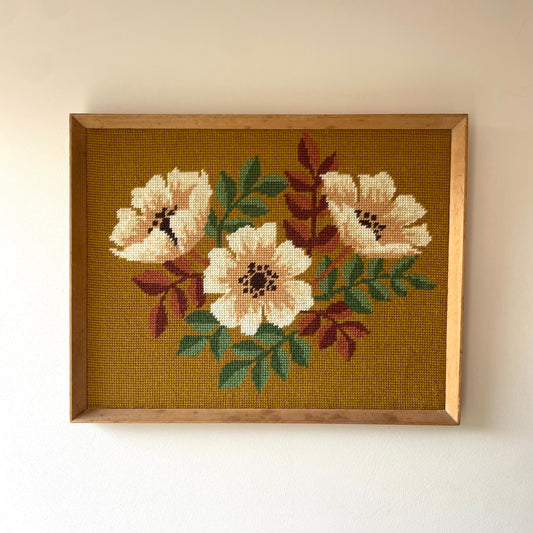 FLORAL NEEDLEPOINT