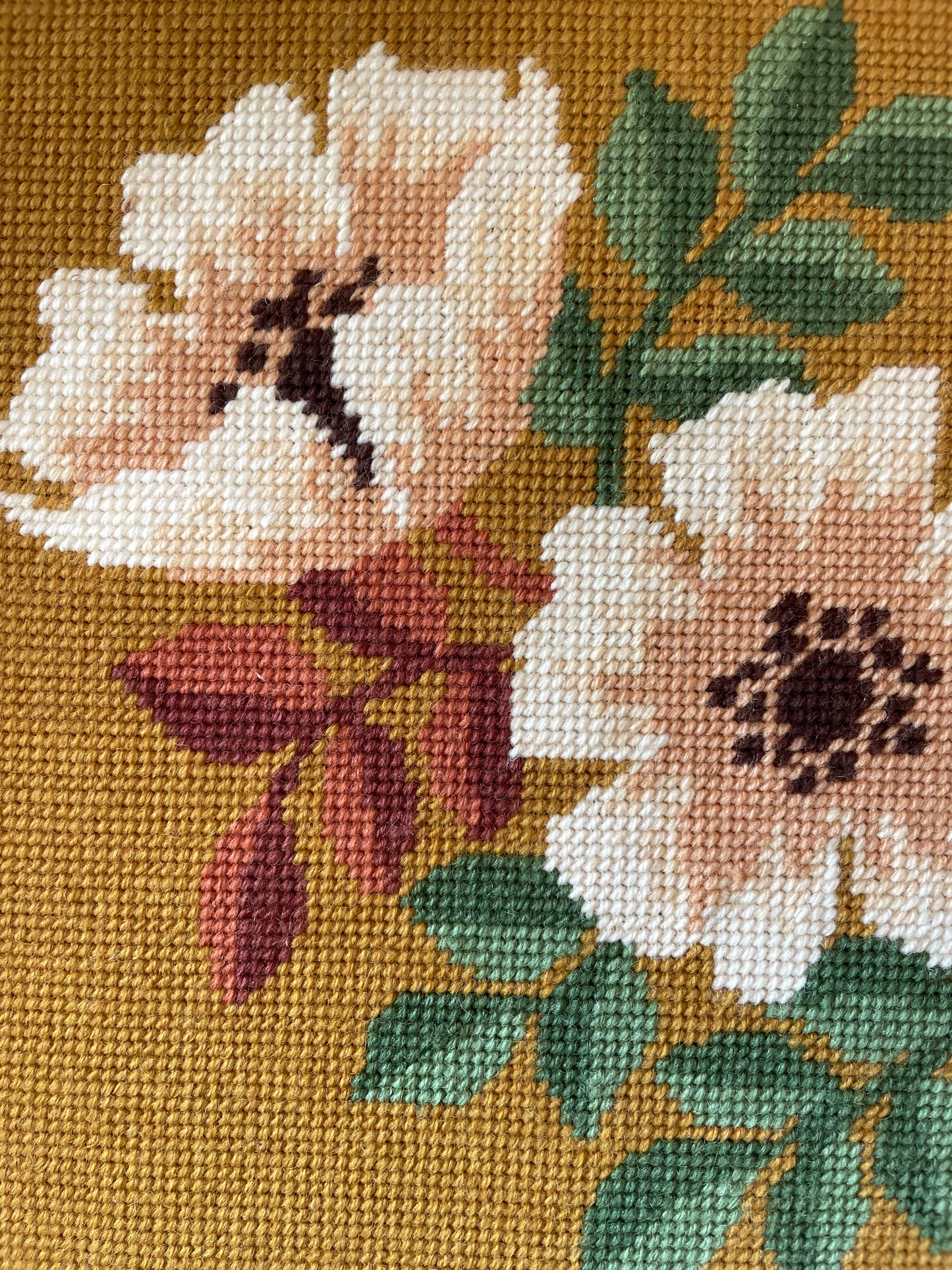 FLORAL NEEDLEPOINT