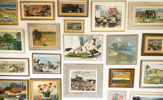 How to Style a Gallery Wall with Vintage Art
