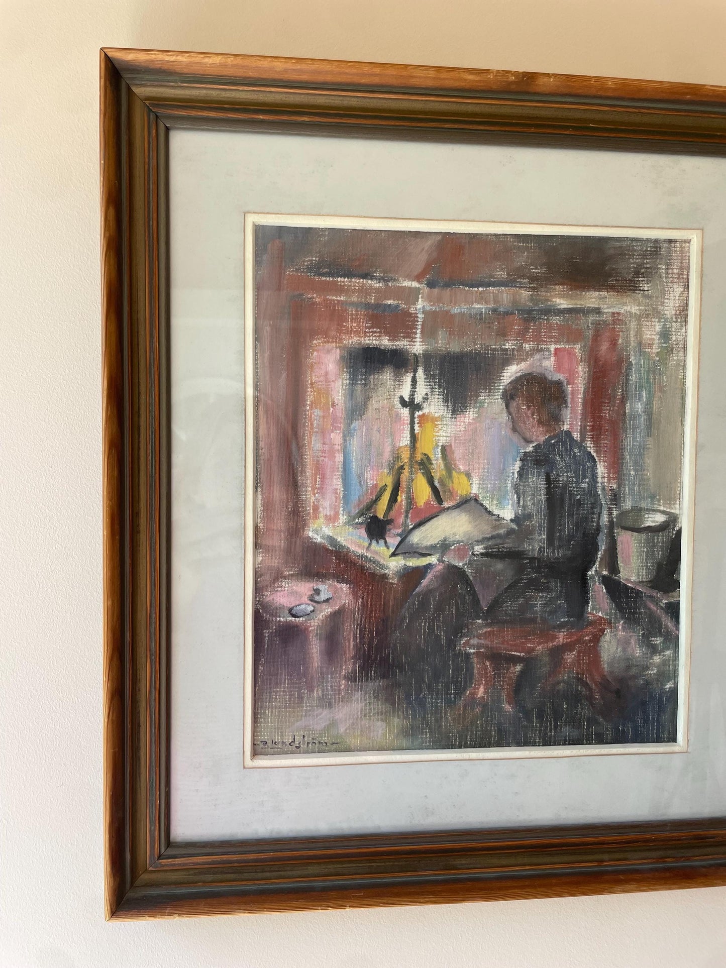 READING BY THE FIRE