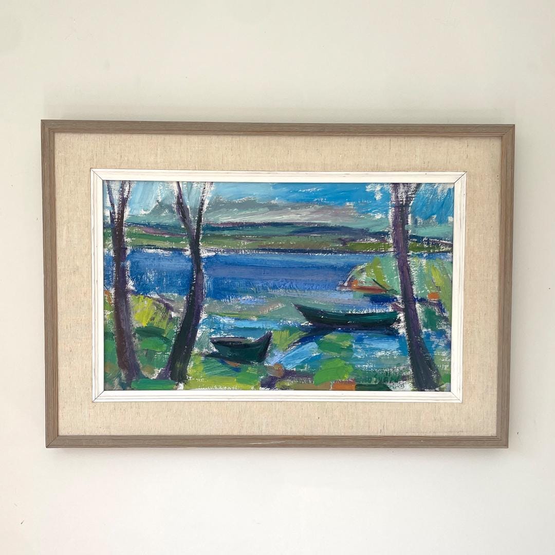 BOATS BY THE LAKE