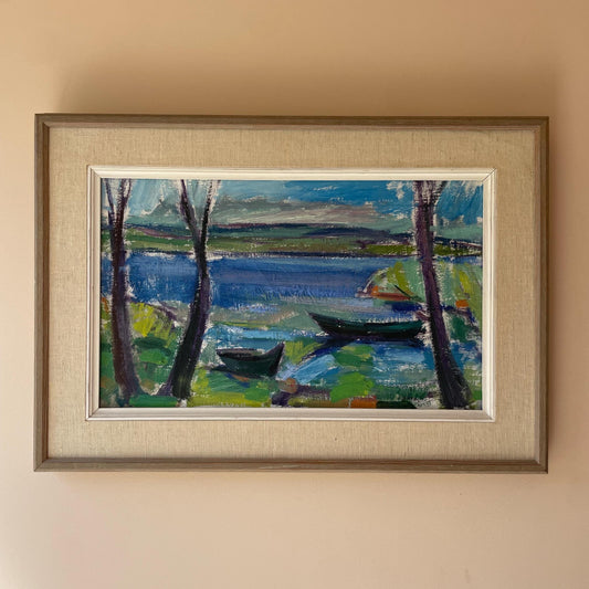 BOATS BY THE LAKE