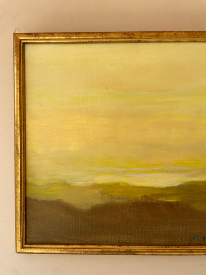 Hazy Sky, vintage Swedish oil painting by Alvar Jonson, photo 3 of 5