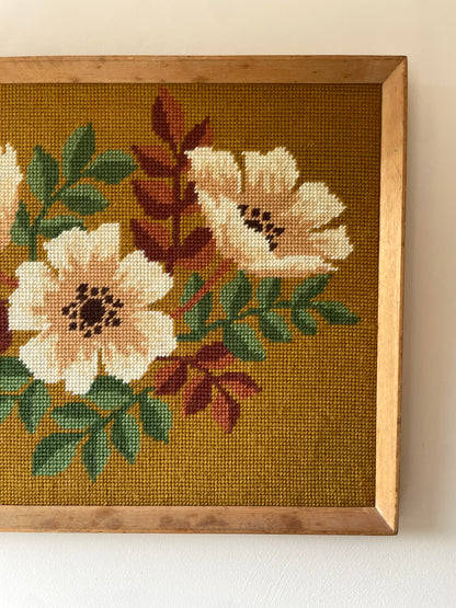 FLORAL NEEDLEPOINT