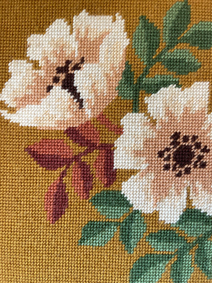 FLORAL NEEDLEPOINT