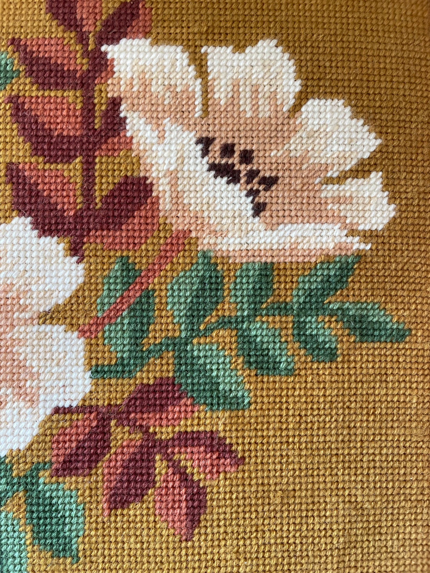 FLORAL NEEDLEPOINT