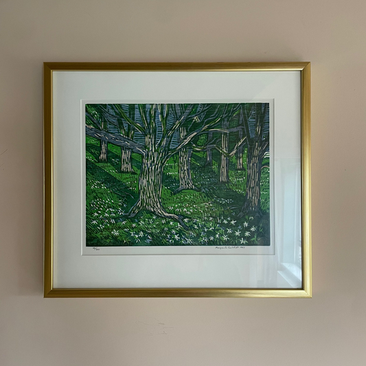 Spring Woodland, vintage Swedish print by Margareta Carlstedt, photo 5 of 5