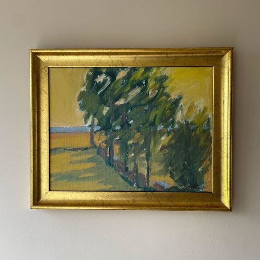 September Day, vintage Swedish oil painting by Sune Fondell, photo 5 of 5
