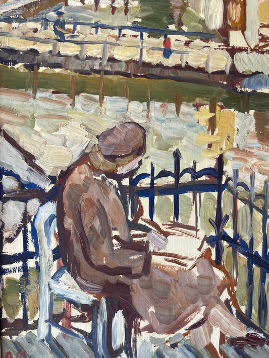 LADY ON BALCONY
