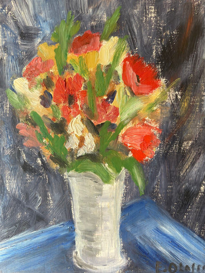 BLOOMS ON BLUE