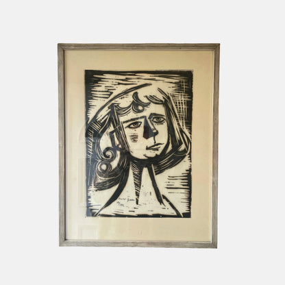 WOMAN WITH CURLS