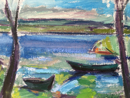 BOATS BY THE LAKE